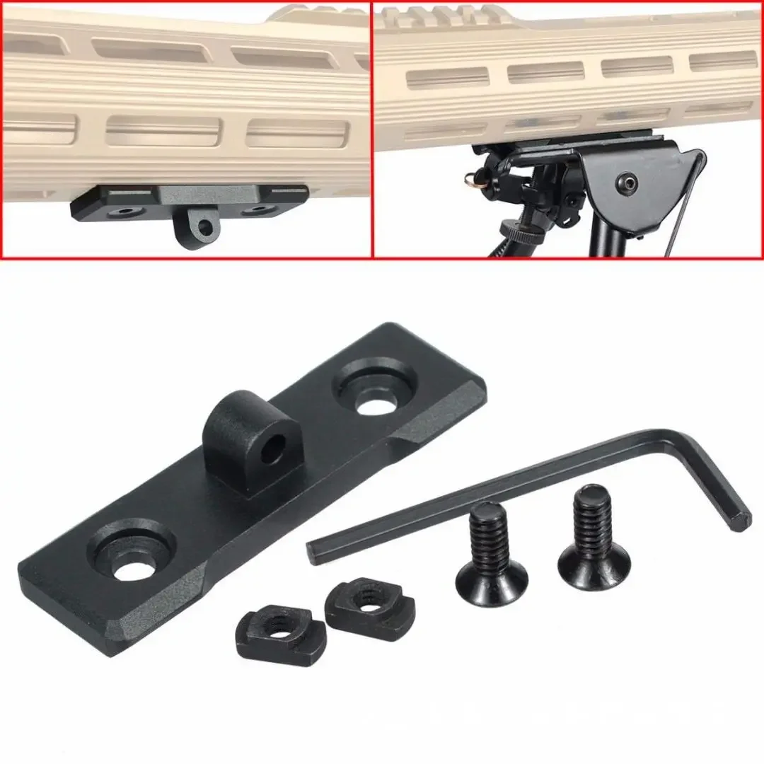 Bipod Rifle Mount - Mlok-keymod adaptador handguard, perfil baixo, acessórios