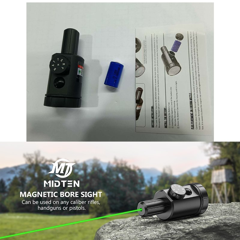 Laser Boresighter Kit - Kit de borosqueiro laser verde com
