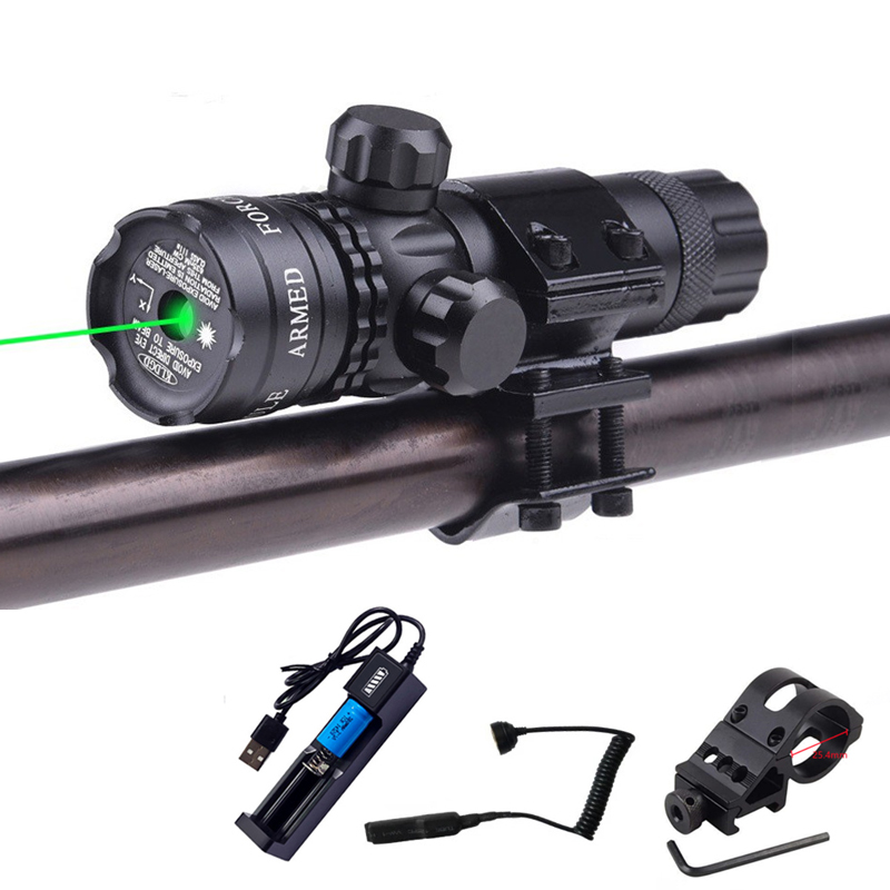 Outdoor Hunting Rifle - Lanterna Laser Verde de Alta Potência