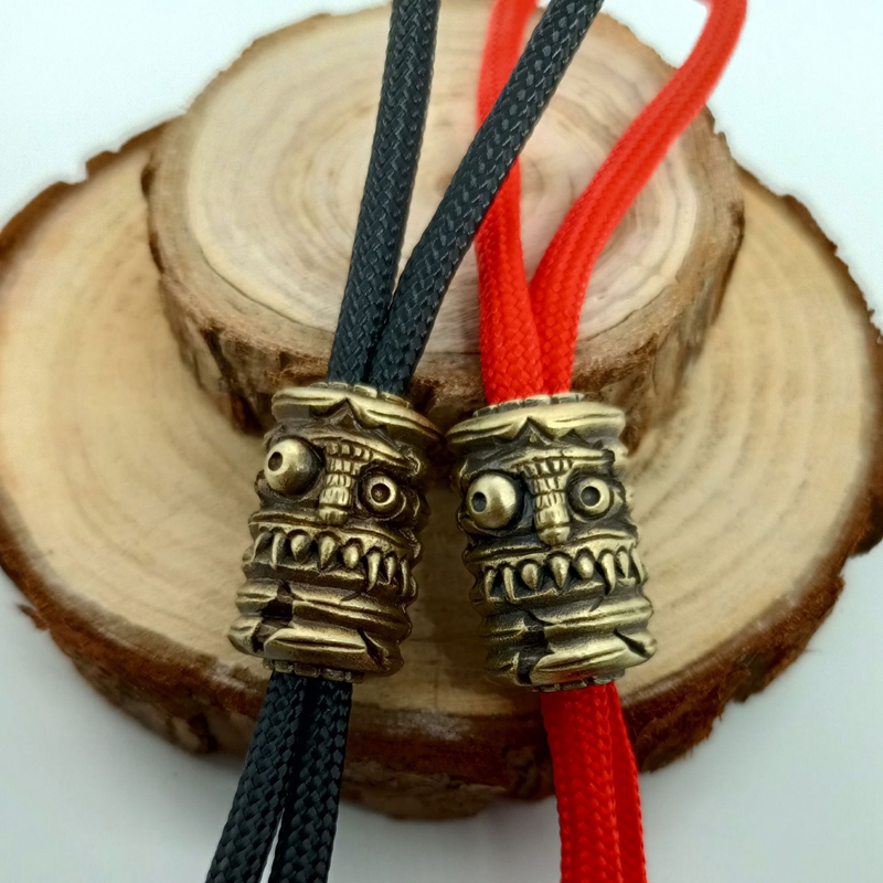 Paracord Survival Bracelet - Handmade Woven Lanyard Pingentes, Grin Lantern