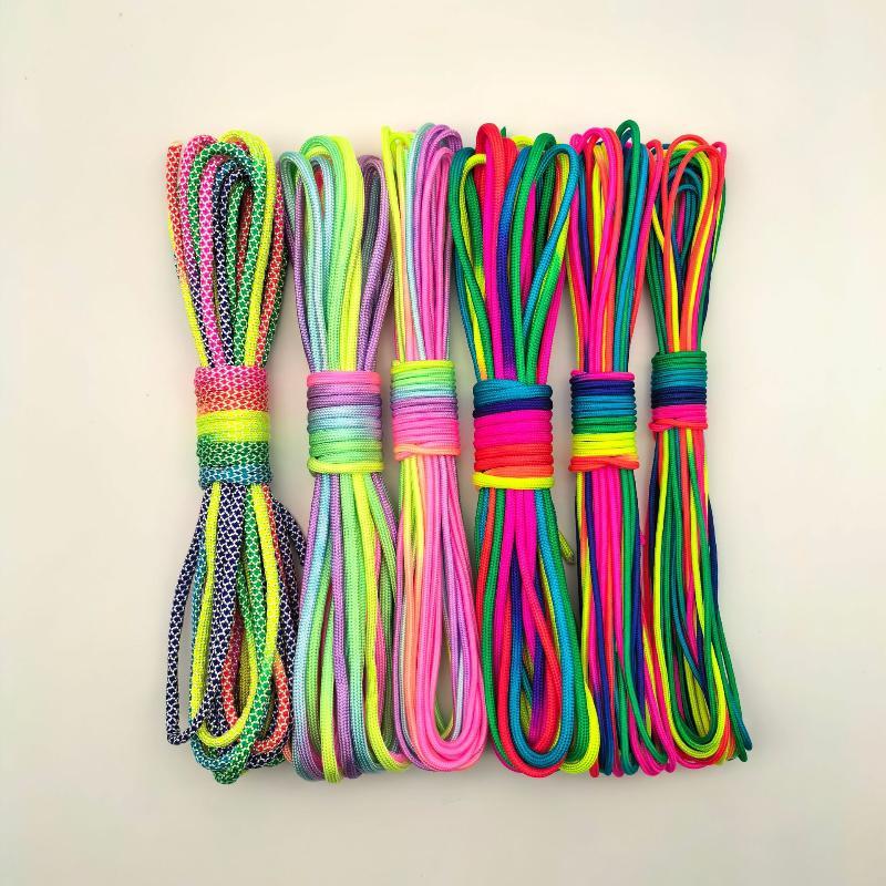 Paracord Survival Bracelet - Corda Paracord Arco-Íris de 2mm/3mm/4mm com