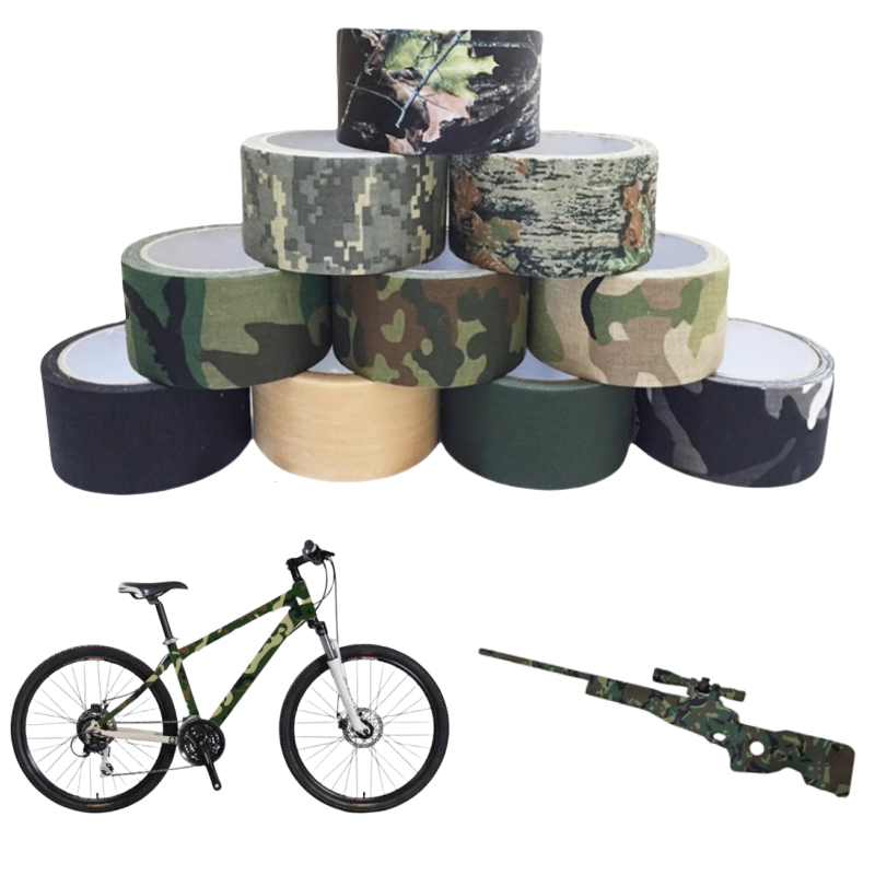 Outdoor Hunting Rifle - 5m/10m multi-funcional camo fita auto-adesiva camuflagem