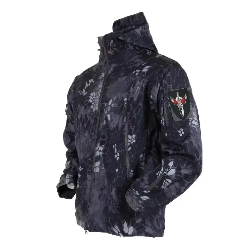 Men'S Outdoor Hunting Jacket - 5XL 6XL CP Camuflagem Soft Shell