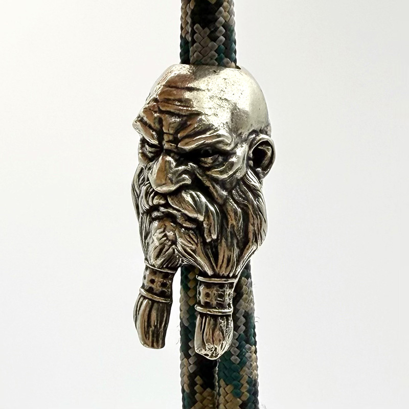 Latão barbudo velho faca conta - Paracord Survival Bracelet avaliação e preço