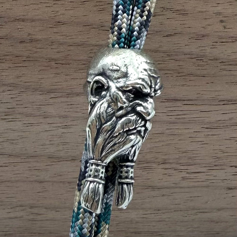 Latão barbudo velho faca conta - Paracord Survival Bracelet avaliação e preço