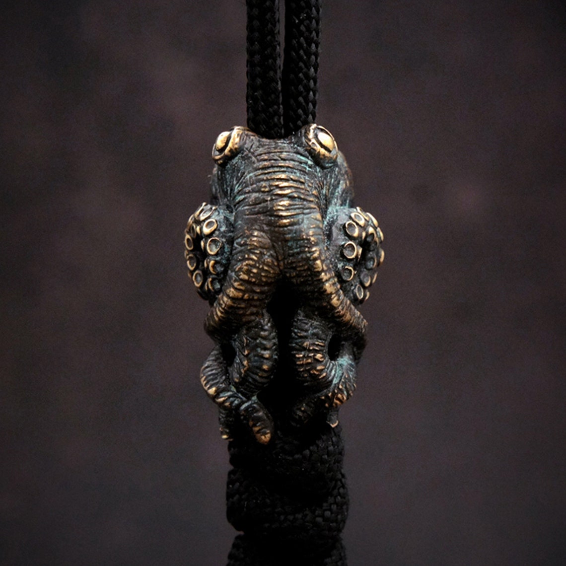 Polvo faca de bronze contas ao - Paracord Survival Bracelet avaliação e preço