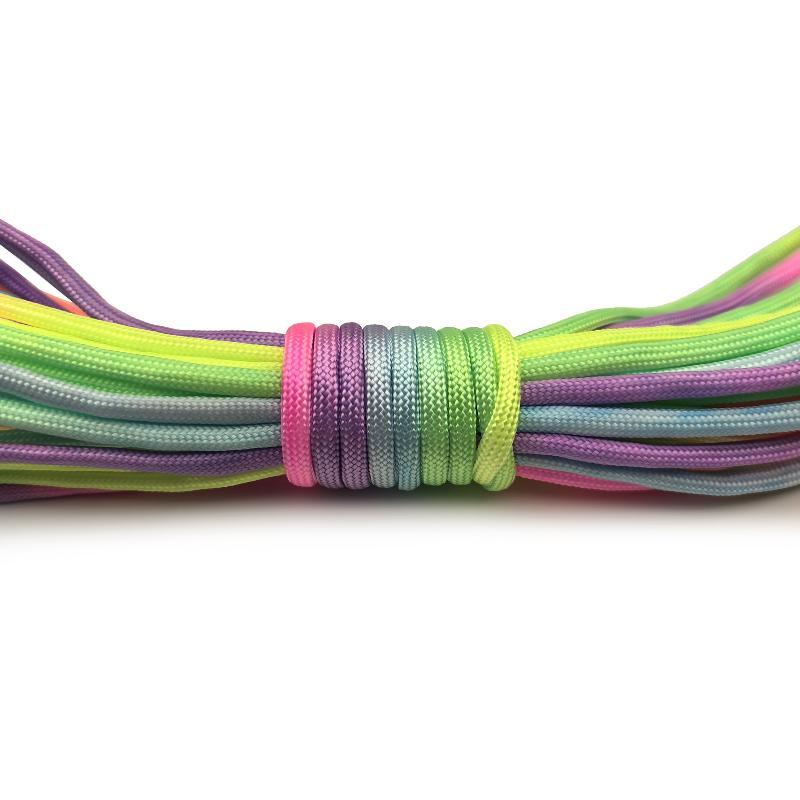 Corda Paracord Arco-Íris de 2m - Paracord Survival Bracelet avaliação e preço