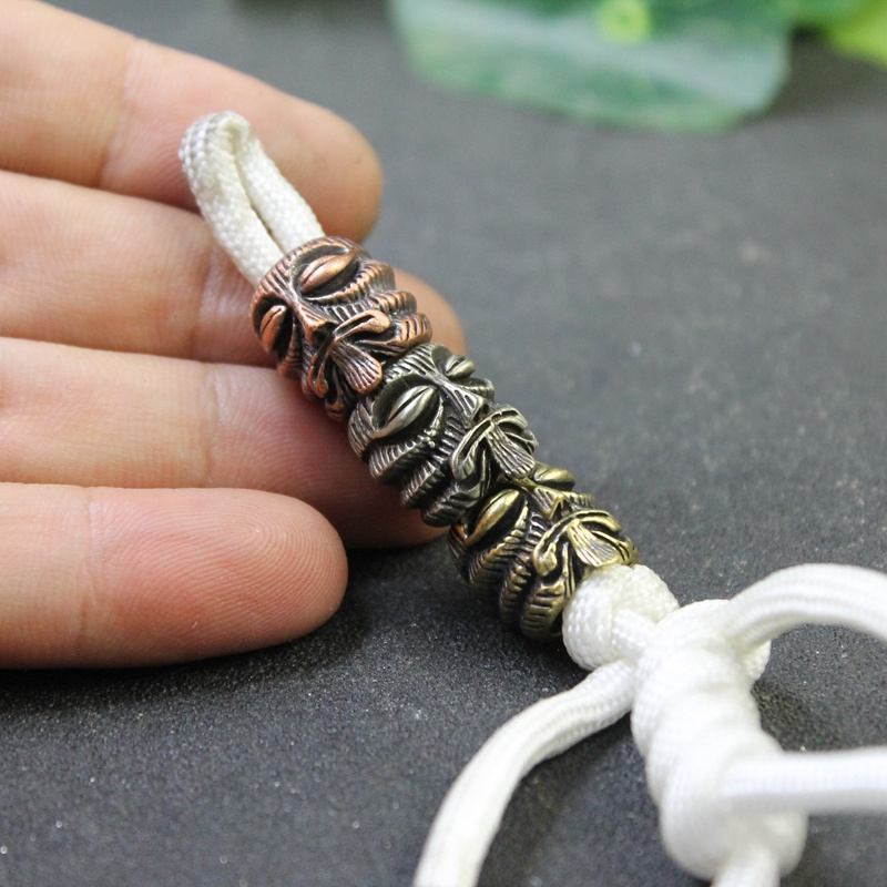 Mayan Totem Meditator Brass ED - Paracord Survival Bracelet avaliação e preço