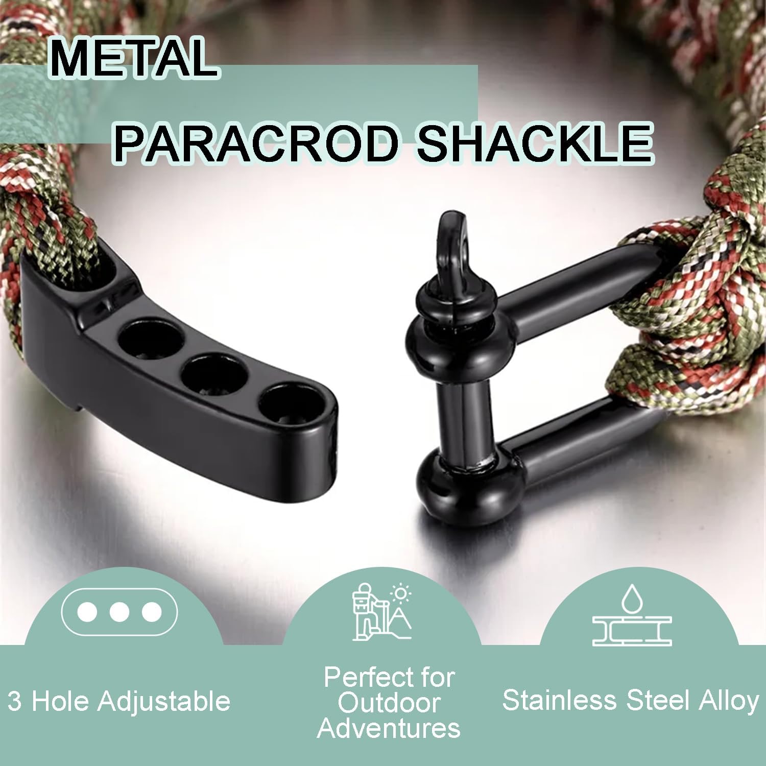 4/10 Peças Fivelas de Metal pa - Paracord Survival Bracelet avaliação e preço
