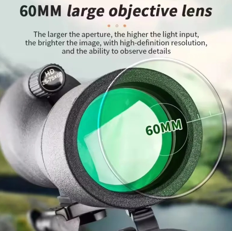 Telescópio Monocular HD 25-75x - Hunting Outdoor Watch avaliação e preço