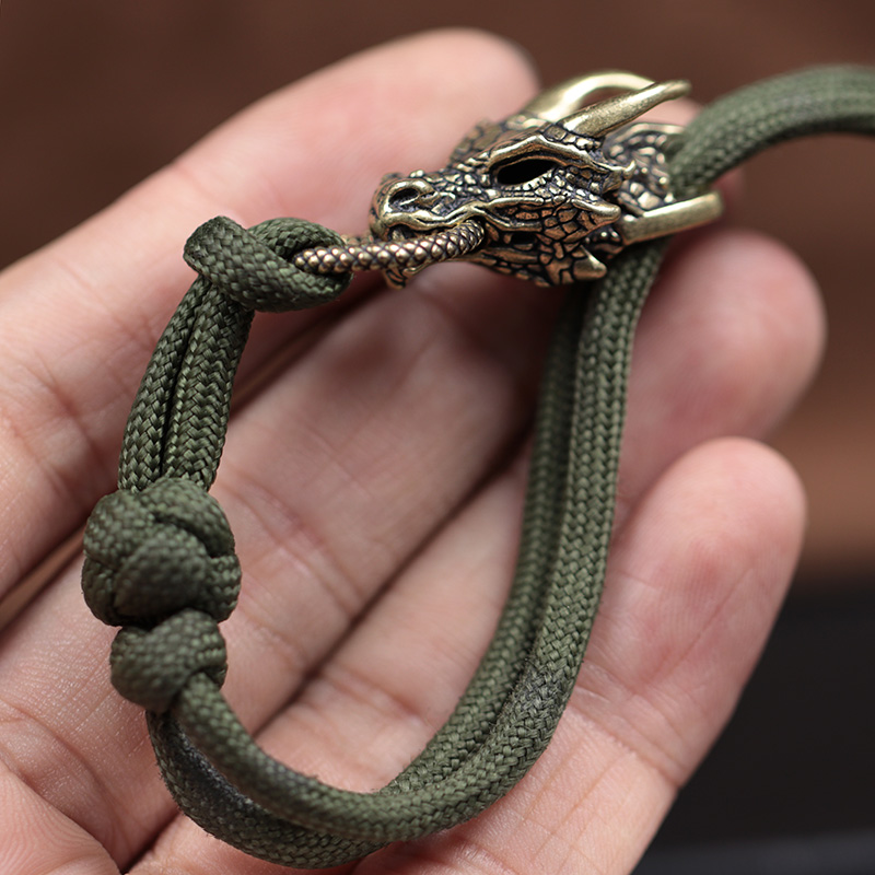 Cabeça de dragão fivela de bro - Paracord Survival Bracelet avaliação e preço
